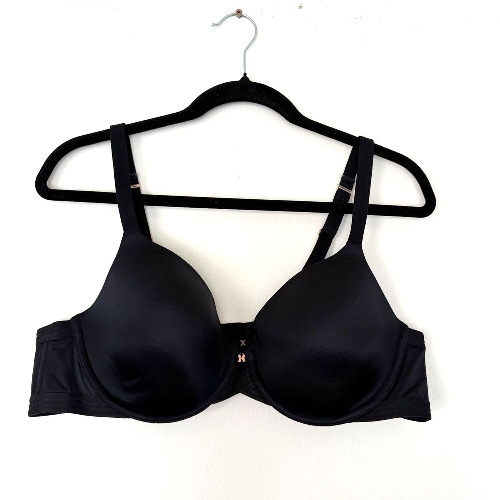 Savage X Fenty Women Bra 40C Black T Shirt Underwired Strap Adjustable